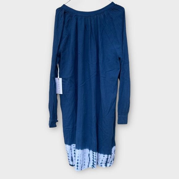 NWT HONORINE XS Tunic Dress Nuit Blue Tie Dye Designer Resort Cover Up - Picture 4 of 5